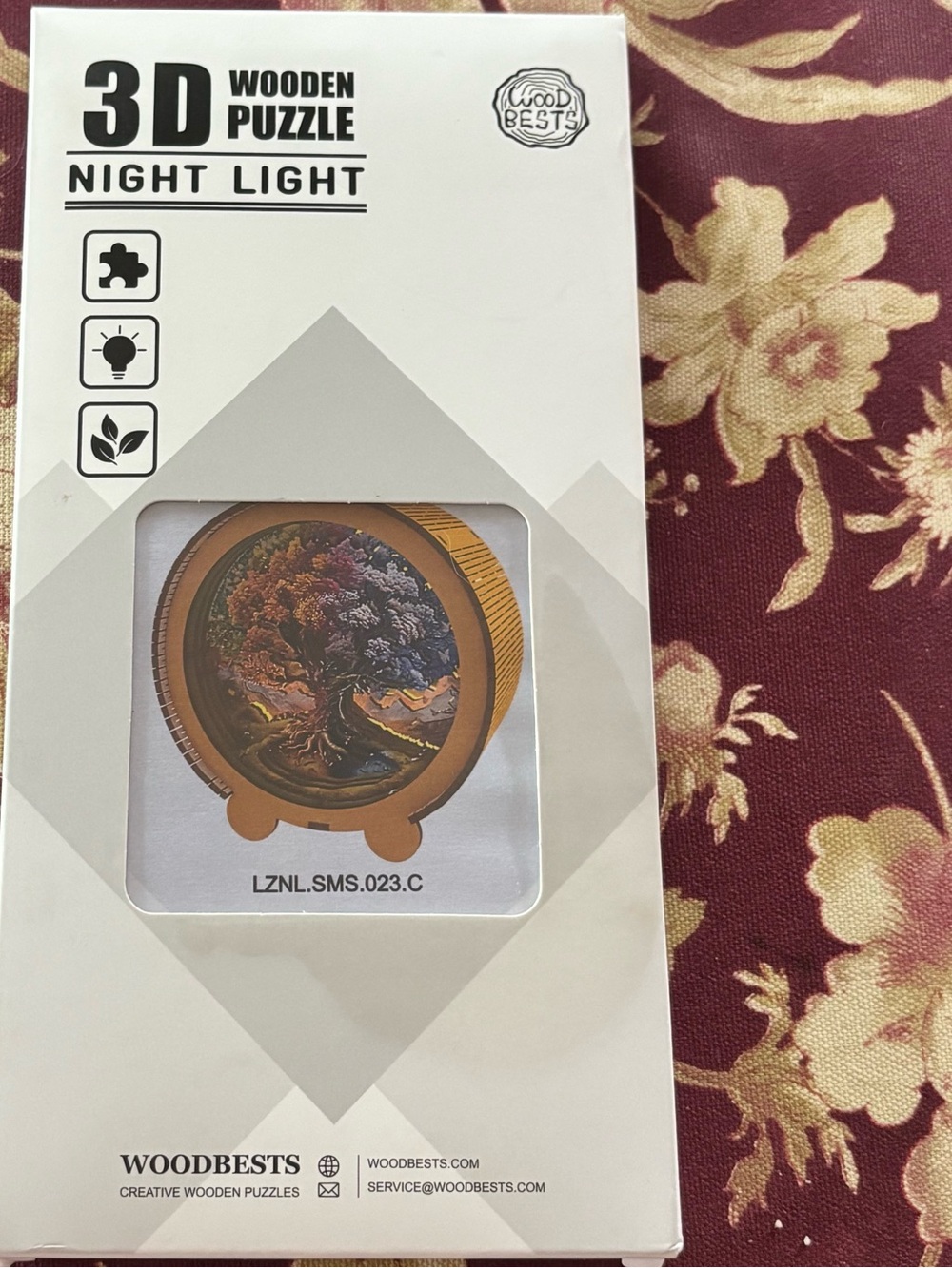 NEW 3D Wooden Puzzle Night Light Eco-Friendly Basswood Material Stunning Tree